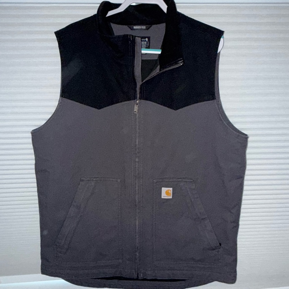 Carhartt Men's Two-Tone Black and Gray Vest